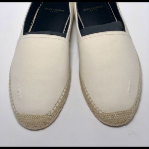 Saint Laurent Men’s White Espadrilles Brand New 10